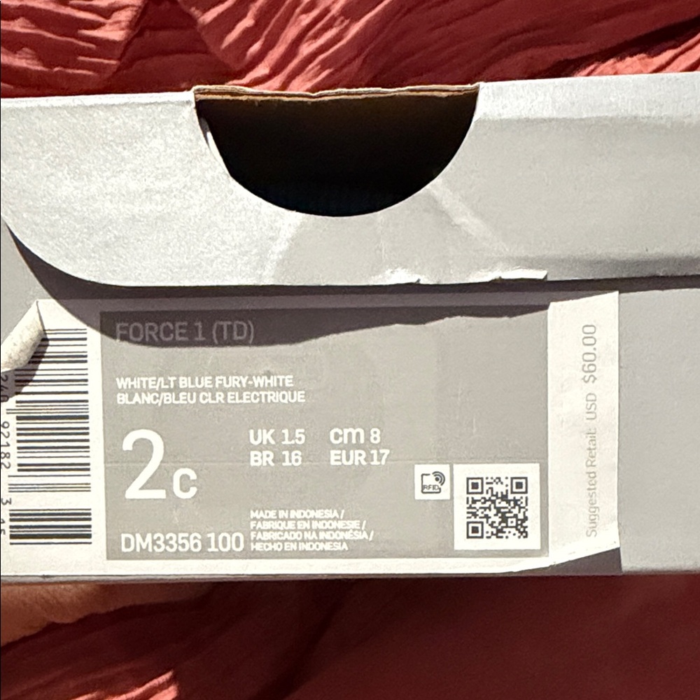 Nike Kids White and Blue Cartoon Sneakers - Picture 5 of 5